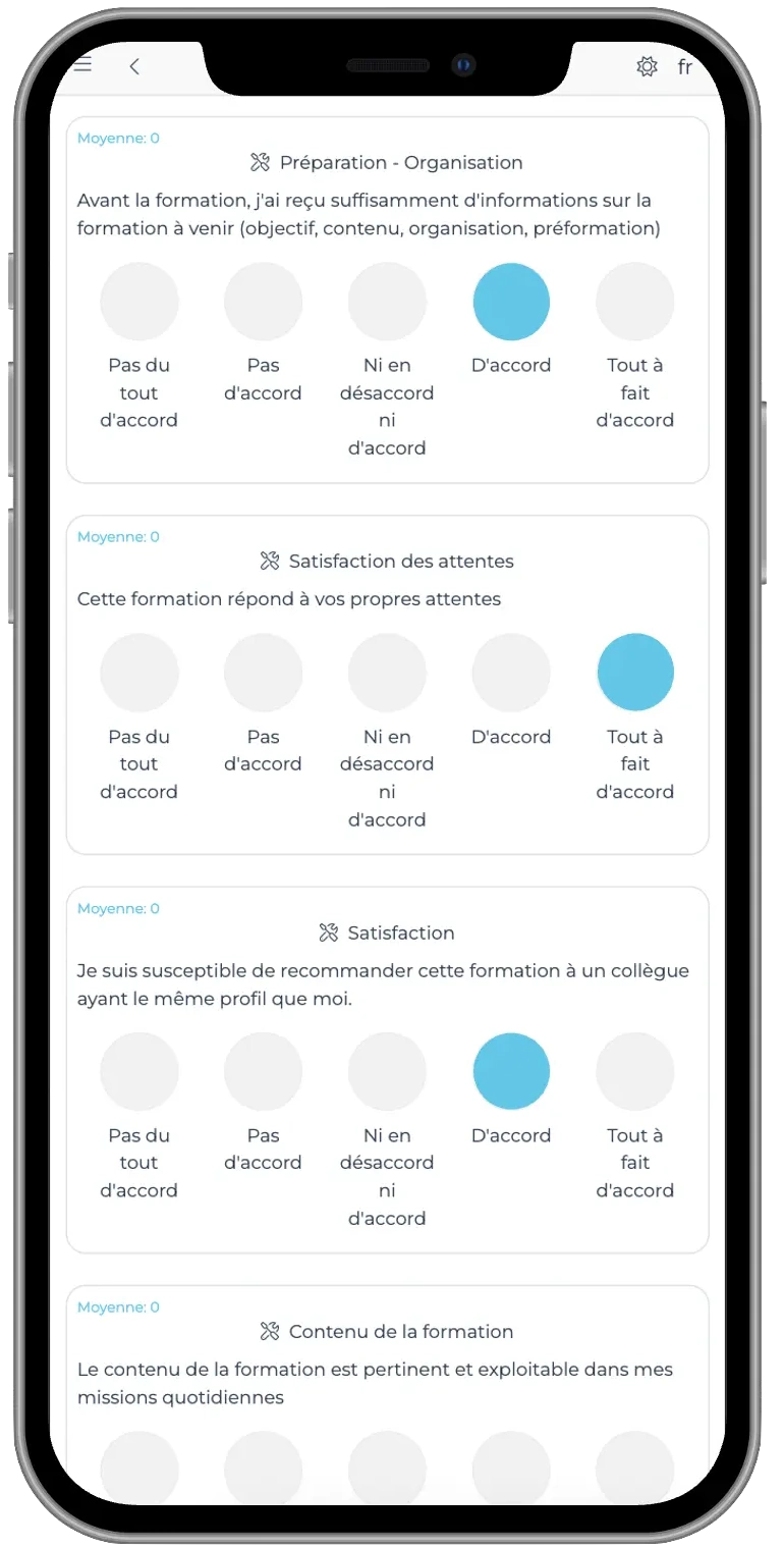 Le jour de la formation